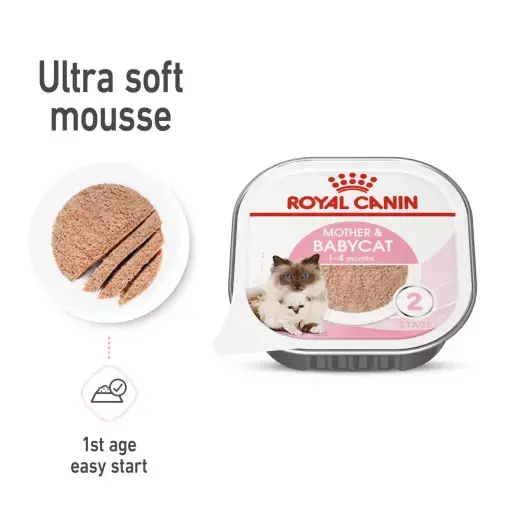 Royal Canin Mother & Baby Cat Ultra Soft Mouse 100gr Wet Makanan Anak & Induk Kucing - Feline Health Nutrition